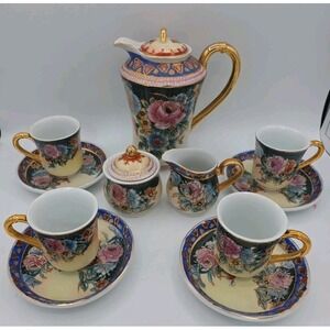 Antique Imperial Nippon HandPainted Tea Set Tea Pot w/ Lid Sugar Creamer